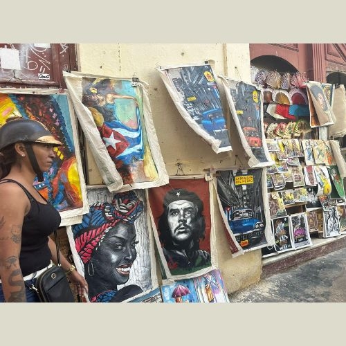 Cuban artwork on a public wall
